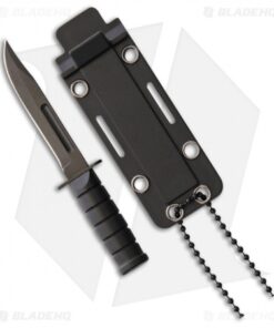 ABKT Neck Fixed Blade Knife Black Polymer (2.25" Black) ABGT040