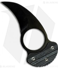 ABKT Saber Fixed Blade Neck Knife Black/Gray G-10 (1.5" Black) AB011