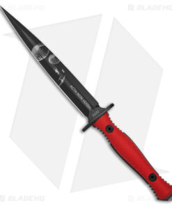 Acta Non Verba Knives Anthropoid Fixed Blade Knife Red G-10 (7.5" DLC) M500