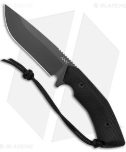 Acta Non Verba Knives M200 Hard Task Fixed Blade Knife Black G-10 (5.25" DLC)