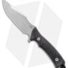 Acta Non Verba Knives M311 Spelter Fixed Blade Knife Black Micarta (4.75" SW)