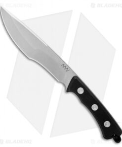 Acta Non Verba Knives P500 Fixed Blade Knife Black G-10 (7.5" Stonewash)