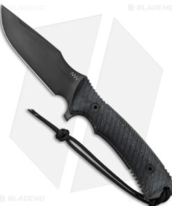 Acta Non Verba M311 Spelter Fixed Blade Knife Black Micarta (4.75" Black DLC)