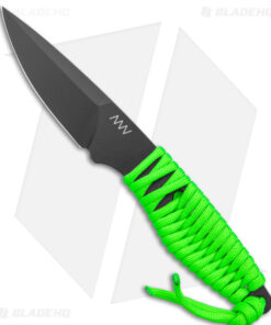 Acta Non Verba P100 Fixed Blade Knife Green Paracord/Blk Kydex (3" Blk Cerakote)