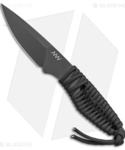 Acta Non Verba P100 Fixed Blade Knife Blk Paracord/Blk Kydex (3" Blk Cerakote)