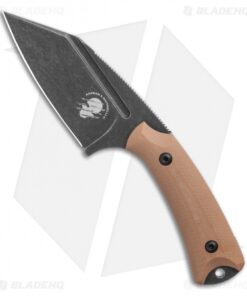 Akeron La Sanction Bastinelli Fixed Blade Knife Green G10 (3" Black SW)