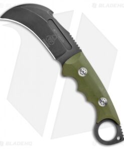 Andre De Villiers Gaboon Fixed Blade Knife OD Green (4" Black) AdV