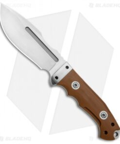 Andre De Villiers Megapoon Fixed Blade Brown G-10 w/ Fire Striker (4.8" Satin)