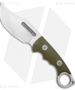 Andre De Villiers Ring Bowie Fixed Blade Knife OD Green (4.63" Satin)