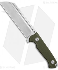 Andre De Villiers Saw Butcher Fixed Blade Knife OD Green G-10 (6" Satin) AdV