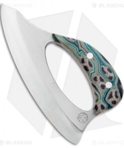 Andreas Kalani Custom Skinner Pro Canvas Micarta Blue/Grey (Satin 80CRV2)