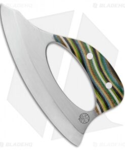 Andreas Kalani Custom Skinner Pro Canvas Micarta Yellow/Green (Satin 80CRV2)