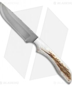 Anza Knives ASB-FE Fixed Blade Knife Stag Horn (4" Satin)