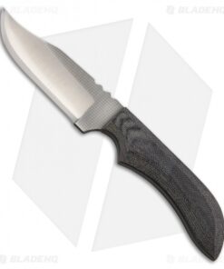 Anza Knives JWK-1 Fixed Blade Knife Black Micarta (3.75" Satin)