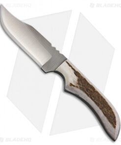 Anza Knives JWK-1 Fixed Blade Knife Elk Bone (4.00" Satin)