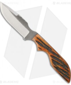 Anza Knives Mini SWAT ABJ Fixed Blade Knife Amber Bone (2.75" Satin)