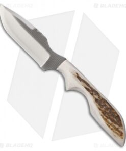 Anza Knives Mini SWAT FE Fixed Blade Knife Full Stag (3" Satin)