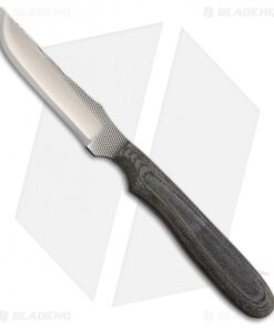 Anza Knives NK-M Fixed Blade Knife Black Canvas Micarta (3.25" Satin)