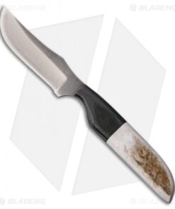 Anza Knives SP2-E Fixed Blade Knife Stag Horn (3.25" Satin)