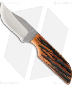 Anza TW-AJB Fixed Blade Knife Amber Jigged Bone (2.375" Satin)