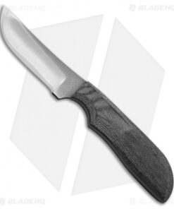 Anza Knives WK-3M Fixed Blade Knife Black Canvas Micarta (2.75" Satin)