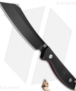 Artisan Cutlery Tomahawk Fixed Blade Knife Black G-10/Red Liners (6.3" Black)