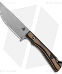 Attleboro Knives Caribou Mountain Skinner Fixed Blade Knife Tan G-10 (4.25" SW)