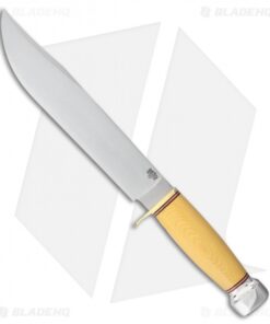 Bark River 1909 Michigan Bowie Fixed Blade Antique Ivory w/ Swedge (10" Satin)