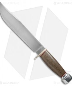 Bark River 1909 Michigan Bowie Fixed Blade Green Micarta w/ Swedge (10" Satin)