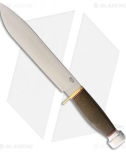 Bark River 1909 Michigan Bowie Fixed Blade Green Canvas Micarta (10" Satin)