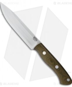 Bark River Aurora II Fixed Blade Knife Green Canvas Micarta (5.5" CPM-3V Satin)