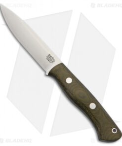 Bark River Aurora LT Fixed Blade Knife Green Micarta (4.625" CPM-3V Satin)