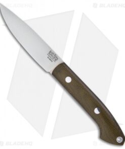 Bark River Bird & Trout Fixed Blade Knife Green Canvas Micarta (3.625" Elmax)