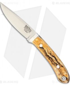 Bark River Blackwater Fixed Blade Knife Antique Stag Bone (3" Elmax)