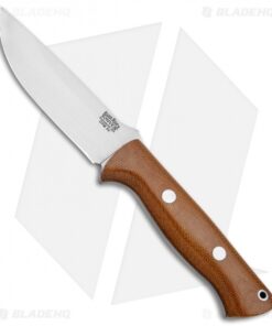 Bark River Bravo 1 Fixed Blade Knife Natural Canvas Micarta (4.25" 3V)
