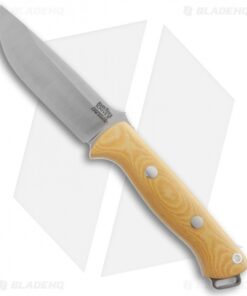Bark River Knives Bravo 1 Knife Antique Ivory Micarta Fixed Blade (4.25" S35VN)