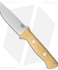 Bark River Bravo 1 LT Fixed Blade Knife Antique Ivory Micarta (4.25" Elmax)