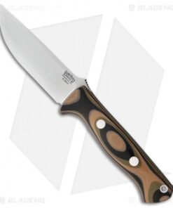 Bark River Bravo 1 LT Fixed Blade Knife Green Camo G-10 (4.25" Elmax)