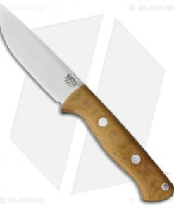 Bark River Bravo 1 LT Rampless Fixed Blade Knife Natural Micarta (4.25" CPM-3V)