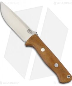 Bark River Bravo 1 Fixed Blade Knife Natural Canvas Micarta (4.25" CPM-3V)