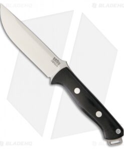 Bark River Knives Bravo 1.25 Fixed Blade Knife Black Canvas Micarta (5" S35VN)