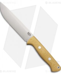 Bark River Knives Bravo 1.5 Field Knife Antique Ivory Canvas Micarta (5.75" A-2)