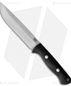 Bark River Knives Bravo 1.5 Field Fixed Blade Knife Black Micarta (5.8" SS)
