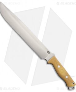 Bark River Bravo 3 Fixed Blade Knife Antique Ivory Micarta (12" CPM- 3V)