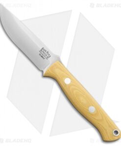 Bark River Bravo EDC Fixed Blade Knife Antique Ivory Micarta (3.25" Elmax Satin)