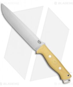 Bark River Bravo II 3V Fixed Blade Knife Yellow Canvas Micarta (7.00" CPM-3V)