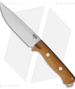 Bark River Bravo Vortex Rampless Fixed Blade Knife Natural Micarta (5.5" A-2)