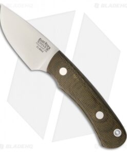Bark River Bumble Bee Fixed Blade Knife Green Canvas Micarta (2.5" Elmax)