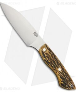 Bark River Bush Seax Fixed Blade Knife Stag Horn (4.875" A-2)