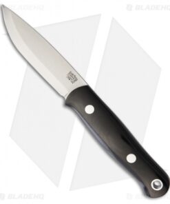 Bark River Bushcrafter Fixed Blade Black Canvas Micarta (3.875" Satin CPM-154)